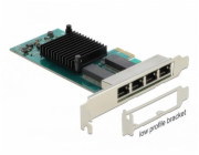 Delock - Sítový adaptér - PCIe 2.1 - Gigabit Ethernet x 4