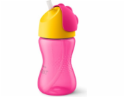 Kouzelný hrneček s ohebným brčkem Avent 300 ml růžový