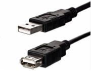 Kabel USB Logo USB-A - USB-A 3 m Černý