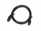 Akyga kabel microUSB / USB type C 1.0m/černá 
