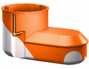 Simet Prázdný nástěnný box 2x fi 60mm na elektroniku s membránou, jednostranně uzavřený E5000 (83199008)