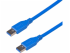 Akyga kabel USB 3.0 A-A 1.8m/modra