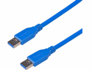 Akyga kabel USB 3.0 A-A 1.8m/modra