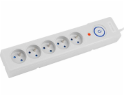 Napájecí lišta Armac Z5 přepěťová ochrana 5 zásuvek 3 m šedá (Z5/SZ/30)