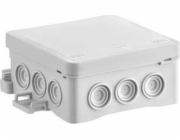 Simet SA Company Nástěnná krabice 85x40x85mm s integrovanou samosvornou vývodkou série FASTBOX šedá IP54 NS6 35346102