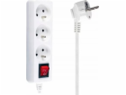 Libox napájecí lišta 3 zásuvky 5 m bílá (LB0081-5)