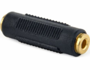AV adaptér Gembird Jack 3,5 mm - Jack 3,5 mm černý (A-3,5FF-01)