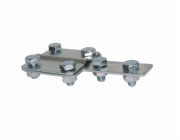 Elko-Bis 4-otvorový ovládací konektor 57x57x57mm pozink