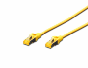 Digitus CAT 6A S-FTP patch cable, Cu, LSZH AWG 26/7, length 0.25 m, color yellow