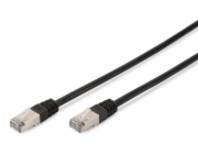 DIGITUS patch kábel Cat5E, SF/UTP - 3m, čierny