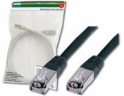 DIGITUS patch kábel Cat5E, SF/UTP - 3m, čierny