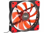 Akyga ventilátor 120mm MOLEX 33 LED červená
