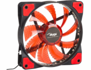 Akyga ventilátor 120mm MOLEX 33 LED červená