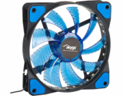 Akyga ventilátor 120mm MOLEX 33 LED modrá dioda 