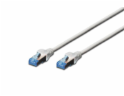 Digitus CAT 5e SF-UTP patch cable, PVC AWG 26/7, length 0.5 m, color grey