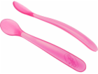 Dětská lžička Chicco, růžová, 2 ks (TOW006007)