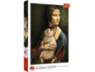 Trefl Puzzle 1000 dílků Dáma s kočičkou