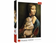Trefl Puzzle 1000 dílků Dáma s kočičkou