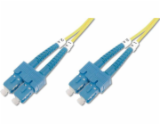 Digitus Fiber Optic Patch Cord, SC to SC OS2, Singlemode 09/125 µ, Duplex, Length 3m