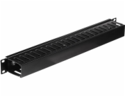 NETRACK 119-001-010-004 cable organizer 19/1U black with cover