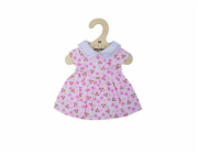 Hračka Bigjigs Toys Růžové šaty se srdíčky pro panenku 34 cm