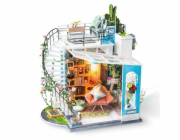 RoboTime 3D dřevěná skládačka Miniatura domečku Střešní terasa