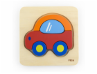 Dřevěné puzzle pro nejmenší Viga Auto