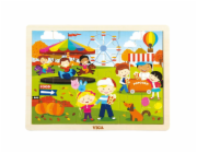 Dětské dřevěné puzzle Viga Podzim