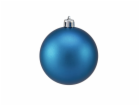 Vánoční dekorační ozdoby, 7 cm, modrá matná, 6 ks