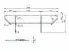 Alutruss BE-1T, zábradlí pro nastavitelné schody BE-1T