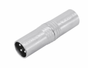 Redukce Neutrik NA3MM, XLR zástrčka - XLR zástrčka