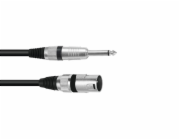 Kabel XK-09 XLR samec - Jack 6,3 mono, 0,9 m