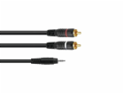Kabel SKC-30 Jack 3,5 stereo - 2x RCA, 3 m