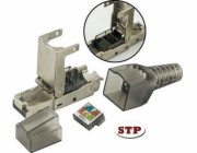 Techly Techly Samosvorná modulární zástrčka RJ45 Cat.6A STP bez nářadí