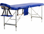 Bodyfit hliníkové masážní lehátko, 2 sekce, modré (469)