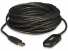 MANHATTAN Kabel USB 2.0 A-A, aktivní prodlužovací 20m, Da...