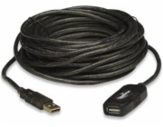MANHATTAN Kabel USB 2.0 A-A, aktivní prodlužovací 20m, Daisy-Chainable