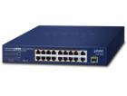 Planet FGSD-1821P PoE switch, 16x100M + 1xGb/SFP, extend ...