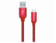 Colorway Datový Kabel Usb / Micro Usb/ 1m/ 2.1A/ Červený