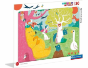 Clementoni Frame Puzzle 30 super barevných prostředí