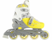 Nils Extreme NH18331 Rollers 4in1 Lime Velikost S (31-34) brusle s rozměry Nils Extreme Hockey Skid