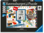 2D puzzle 1000 dílků Židle Eames Design Classics