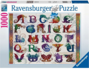 Ravensburger 2D Puzzle 1000 dílků Abeceda draků