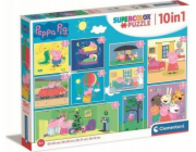 Puzzle 10v1 Super Color Peppa Pig