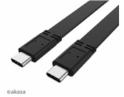 AKASA kabel USB-C na USB-C, 20G, 46W PD, 4K@60Hz, 1m