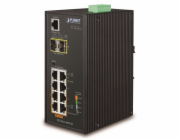 Planet IGS-4215-4P4T2S průmyslový L2 switch, 4x1Gb, 2x1Gb SFP, 4x PoE 802.3at 140W, 48-54VDC, -40~75°C, IP30