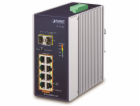 Planet IGS-1020PTF-12V Průmyslový L2 PoE switch, 8x1Gb + ...