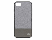 Tellur Cover Synthetic Leather Glitter II for iPhone 8 silver