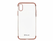Tellur Cover Silicone Electroplated for iPhone X/XS rose gold
