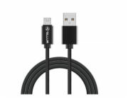 Tellur Data cable, USB to Micro USB, Nylon Braided, 1m black